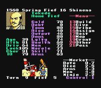 Nobunaga s Ambition sur Nintendo Nes